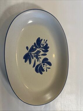 Vtg 14” Pfaltzgraff Yorktown Oval Serving Platter - Home Dining